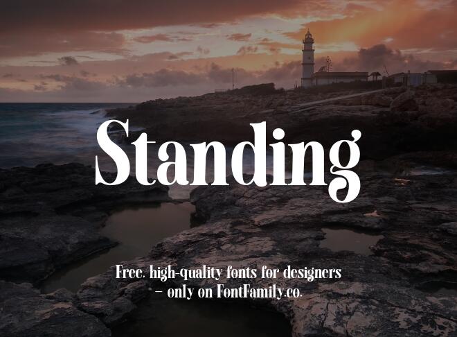 Standing Font
