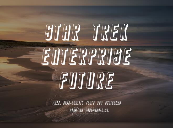 Star Trek Enterprise Future Font
