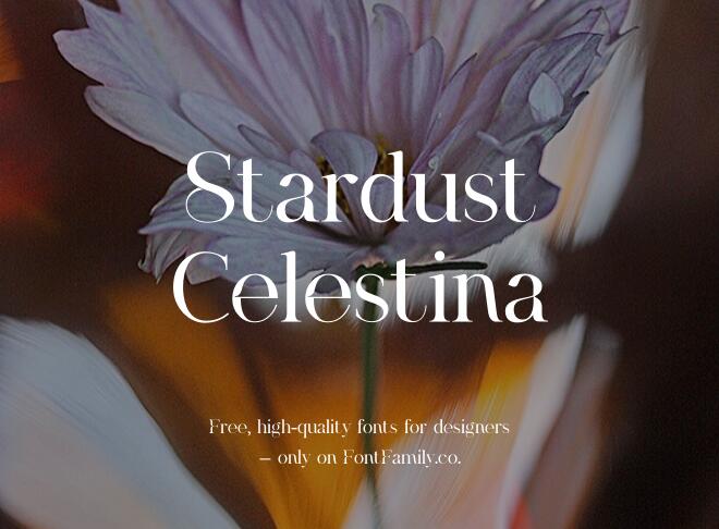 Stardust Celestina Font