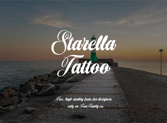 Starella Tattoo Font