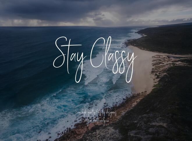 Stay Classy Font