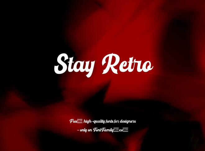 Stay Retro Font