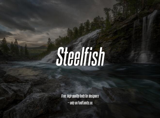 Steelfish Font