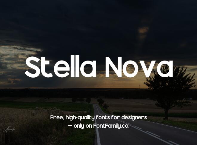 Stella Nova Font