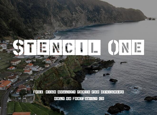 Stencil One Font