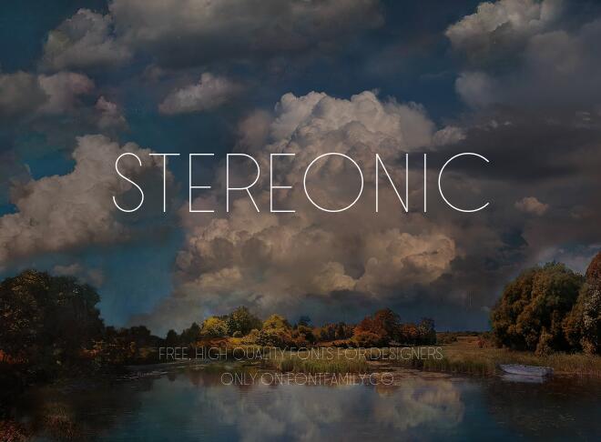 Stereonic Font