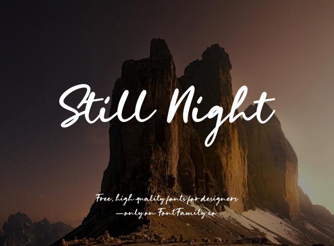 Still Night Font