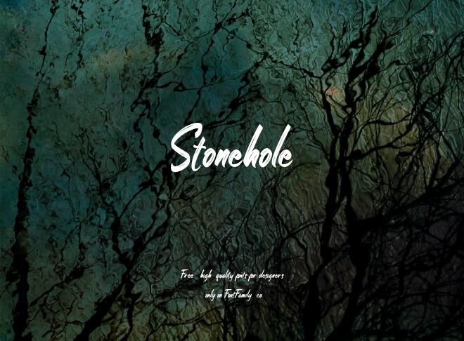 Stonehole Font