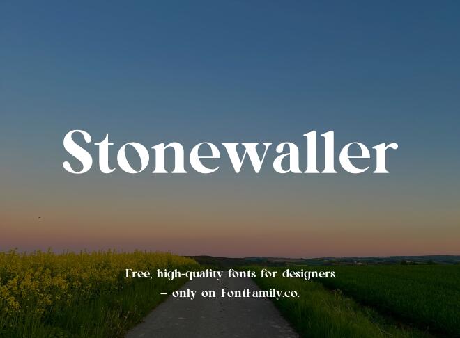 Stonewaller Font