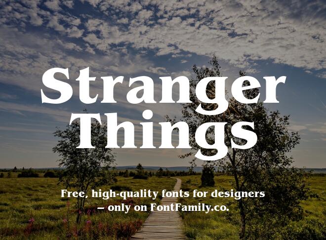 Stranger Things Font