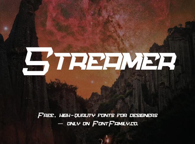 Streamer Font