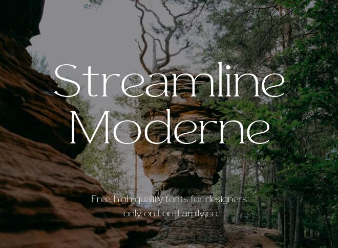 Streamline Moderne Font