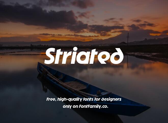 Striated Font