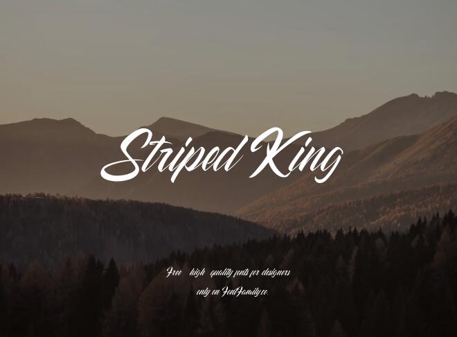 Striped King Font