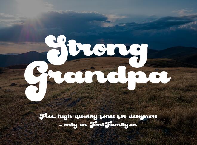 Strong Grandpa Font