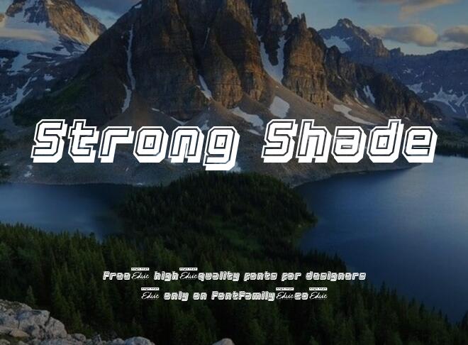 Strong Shade Font