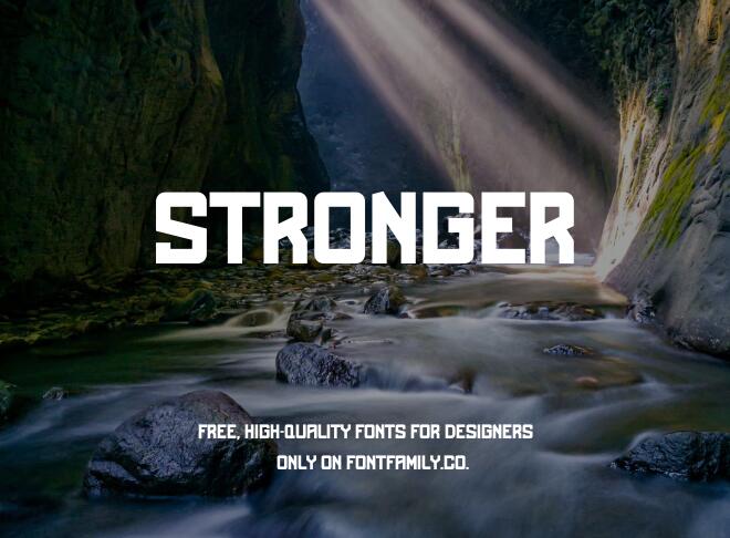 Stronger Font