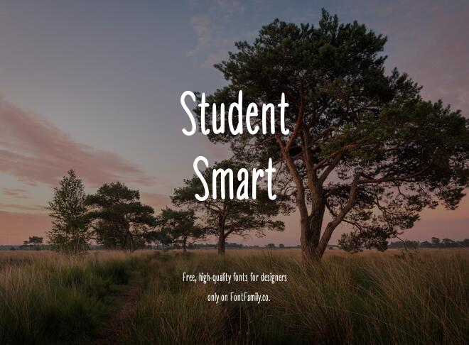 Student Smart Font