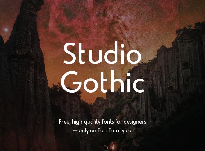 Studio Gothic Font