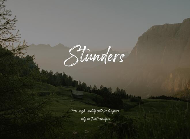Stunders Font