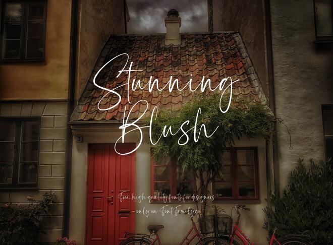 Stunning Blush Font