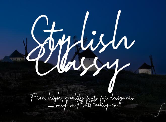Stylish Classy Font