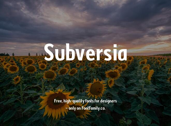 Subversia Font