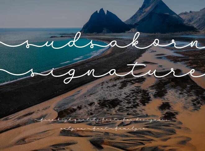 Sudsakorn Signature Font