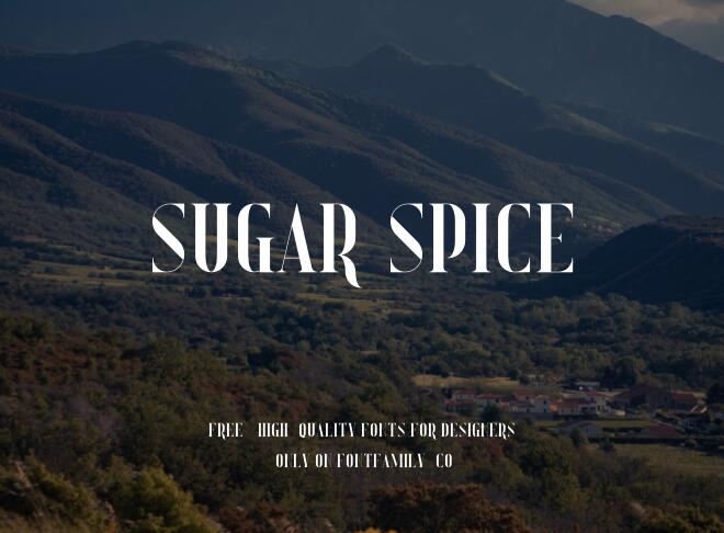Sugar Spice Font