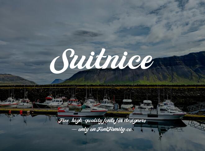 Suitnice Font