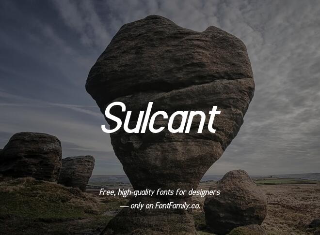 Sulcant Font