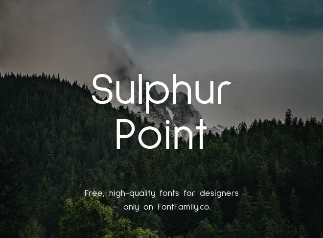 Sulphur Point Font