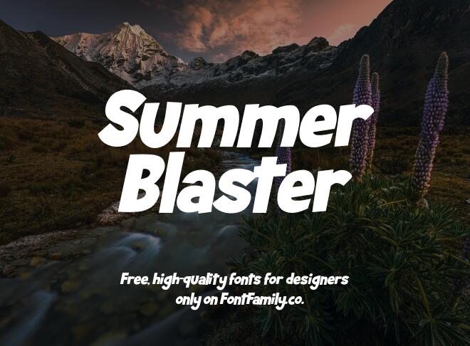Summer Blaster Font