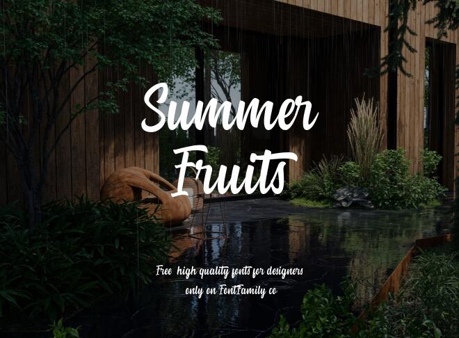 Summer Fruits Font