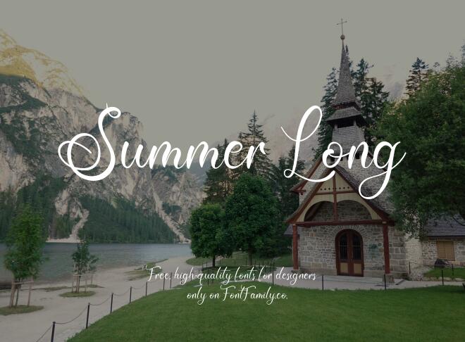 Summer Long Font