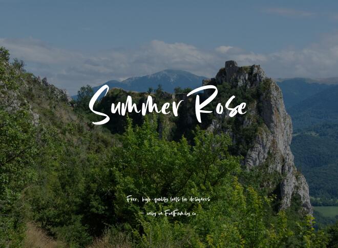 Summer Rose Font