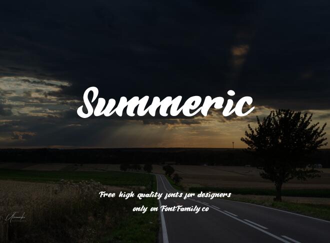 Summeric Font