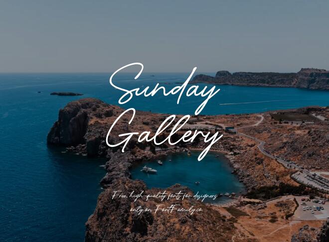 Sunday Gallery Font