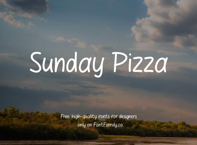 Sunday Pizza Font