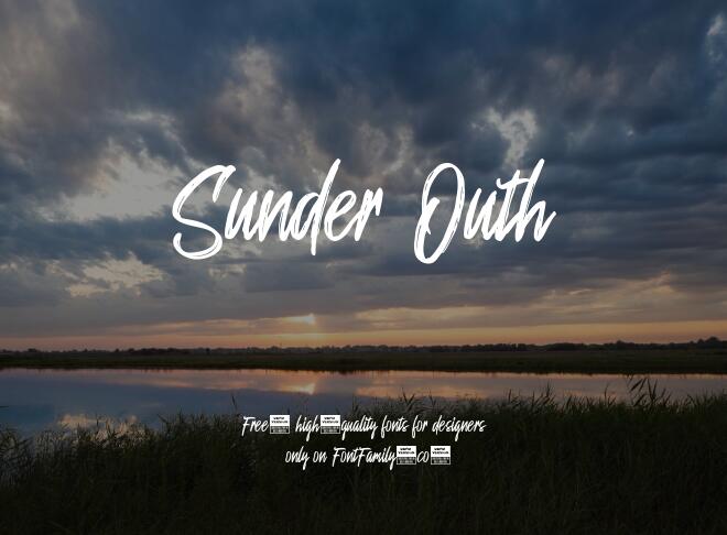 Sunder Outh Font