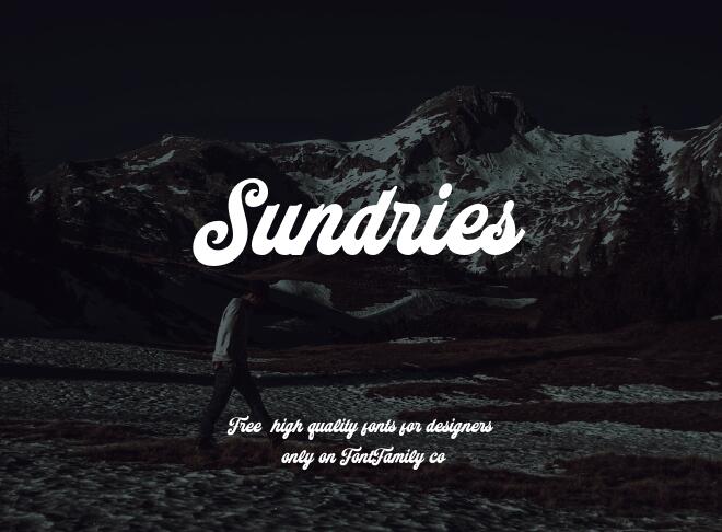 Sundries Font
