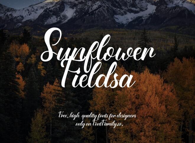 Sunflower Fieldsa Font