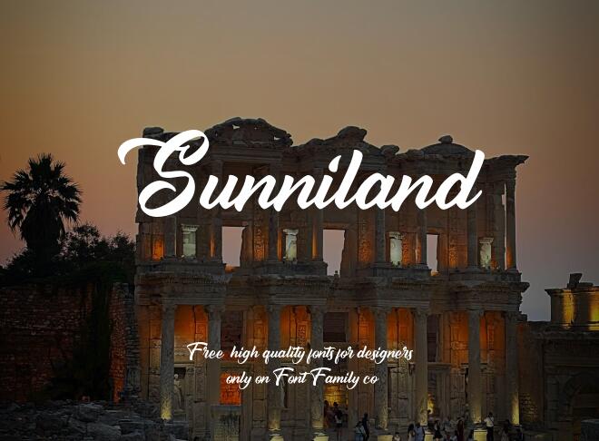 Sunniland Font