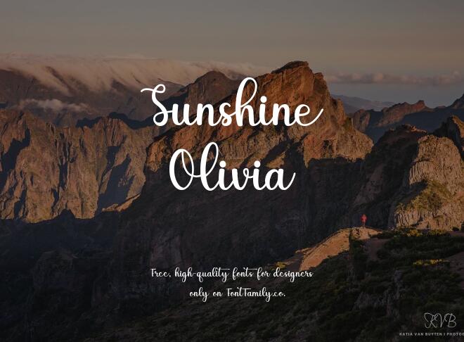 Sunshine Olivia Font