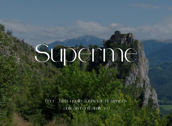 Superme Font