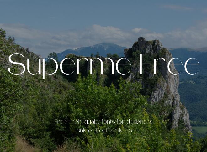 Superme Free Font