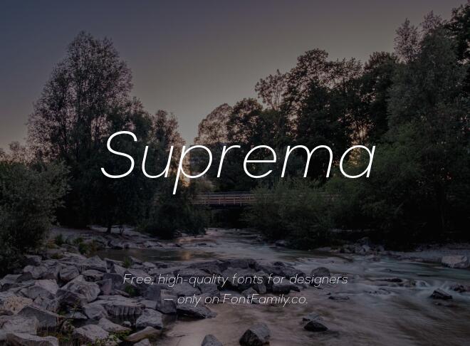 Suprema Font