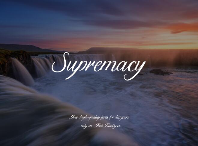 Supremacy Font