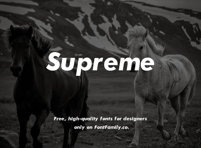 Supreme Font