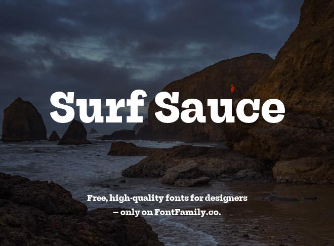 Surf Sauce Font